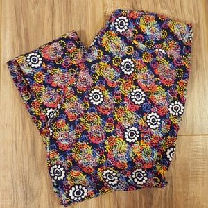 Lularoe flower pattern OS leggings